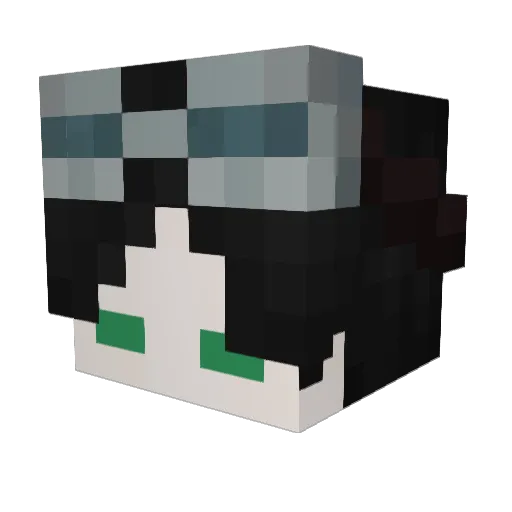 kaaxi Minecraft avatar head, 3D render