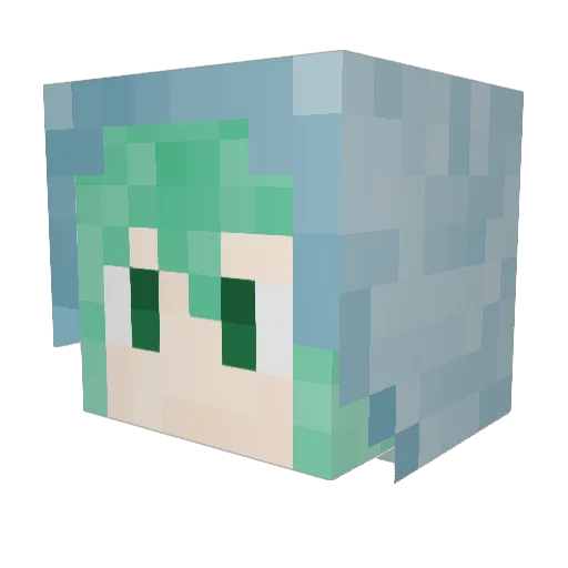 kabanod1m Minecraft avatar head, 3D render