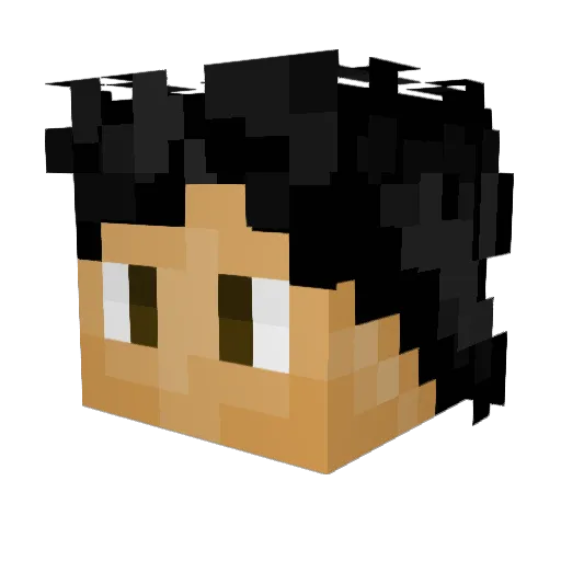 kabation Minecraft avatar head, 3D render