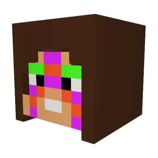 kabbages Minecraft avatar head, 3D render
