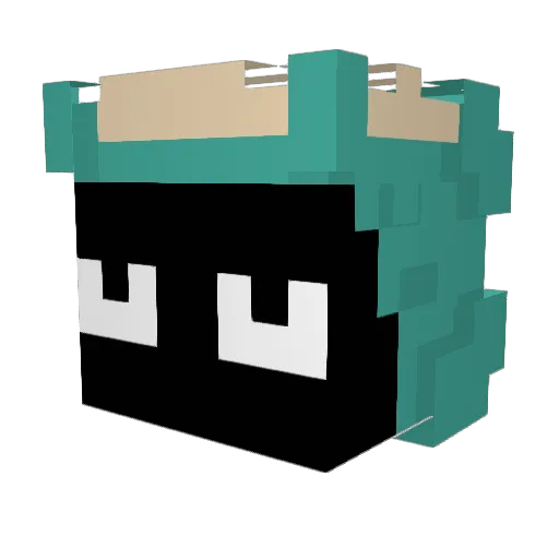 kabigonkt Minecraft avatar head, 3D render