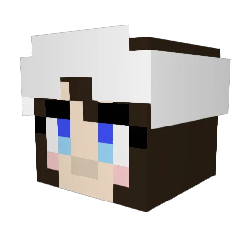 kabikiti Minecraft avatar head, 3D render