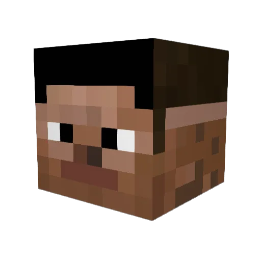 kabityuu Minecraft avatar head, 3D render