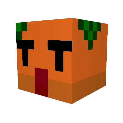kabojiro Minecraft avatar head, 3D render