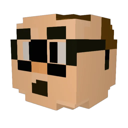 kaboom0202 Minecraft avatar head, 3D render