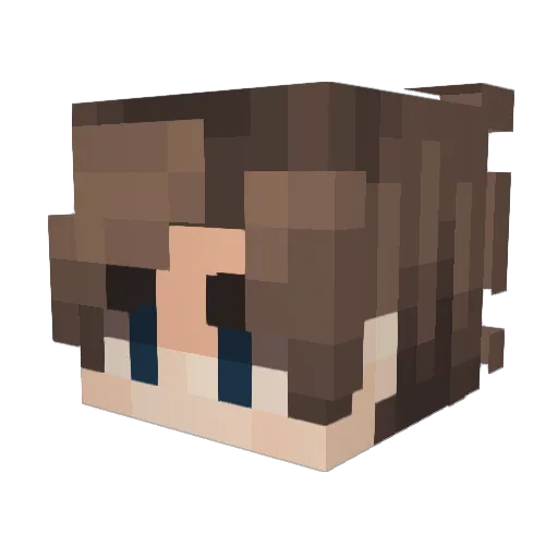 kabudac Minecraft avatar head, 3D render
