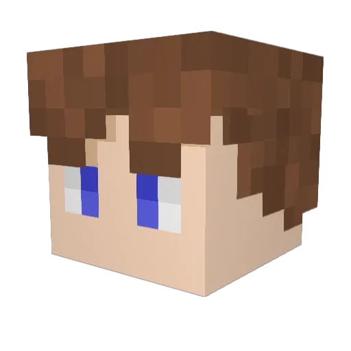 kabuki_punk Minecraft avatar head, 3D render
