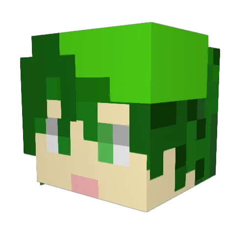 kabuto64 Minecraft avatar head, 3D render