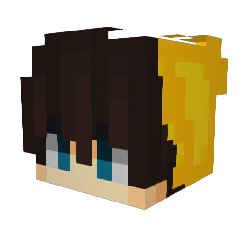 kac324 Minecraft avatar head, 3D render