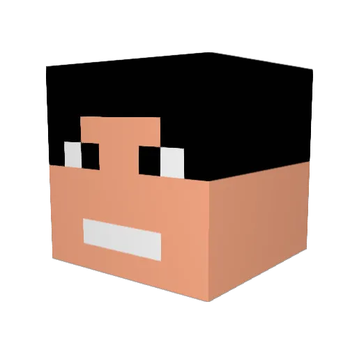 kacey111 Minecraft avatar head, 3D render