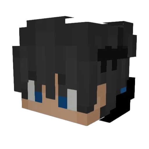 kachipollo Minecraft avatar head, 3D render