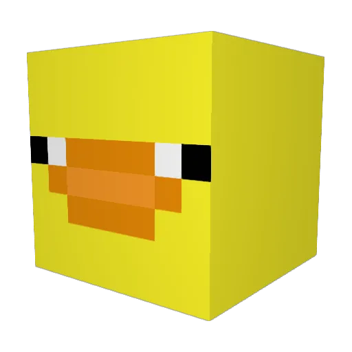 kachna_13 Minecraft avatar head, 3D render