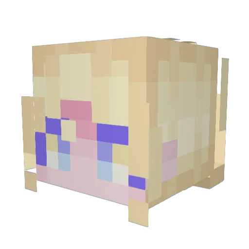 kachouzu Minecraft avatar head, 3D render
