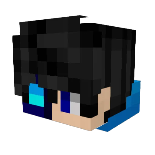 kachupa Minecraft avatar head, 3D render