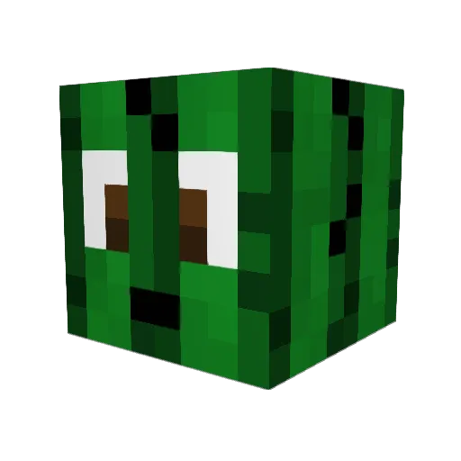 kackabubu Minecraft avatar head, 3D render