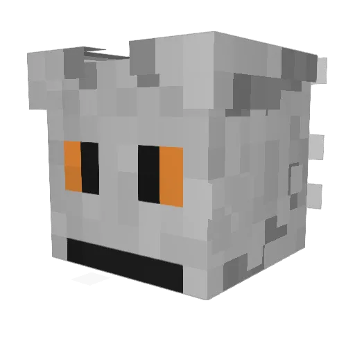 kacktusman Minecraft avatar head, 3D render