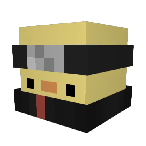 kacoovv95 Minecraft avatar head, 3D render
