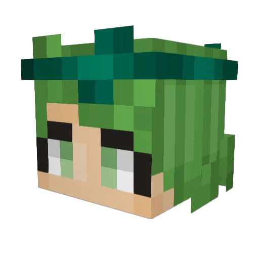 kacp1001 Minecraft avatar head, 3D render