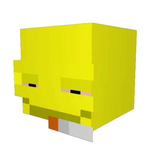 kacp3r__ Minecraft avatar head, 3D render