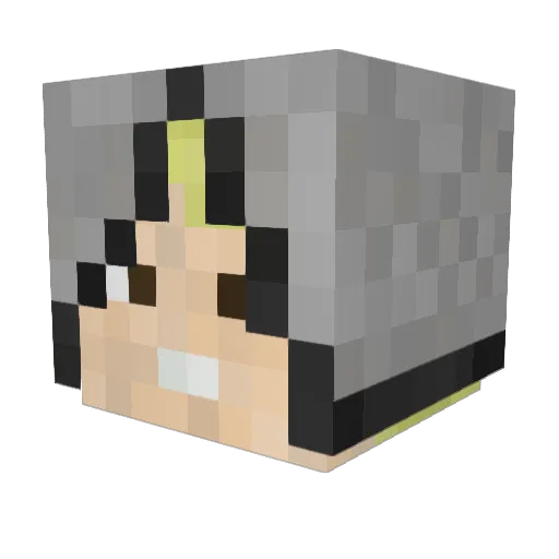 kacperangol Minecraft avatar head, 3D render