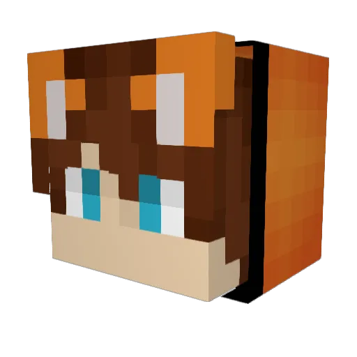 kacperikoPL Minecraft avatar head, 3D render