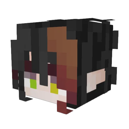 kacperpr Minecraft avatar head, 3D render
