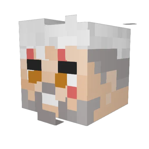 kacperthegoat Minecraft avatar head, 3D render