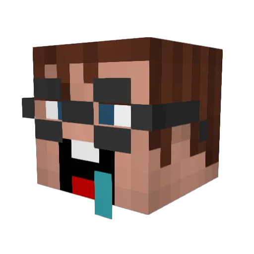 kacperw_pl Minecraft avatar head, 3D render