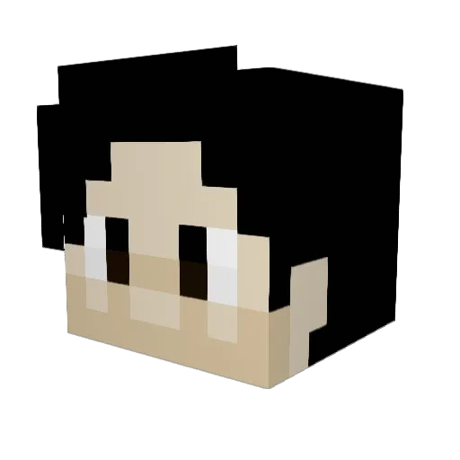 kacpx Minecraft avatar head, 3D render