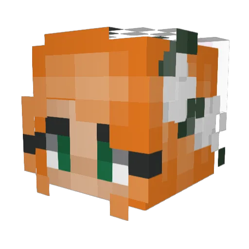 kacy_j Minecraft avatar head, 3D render