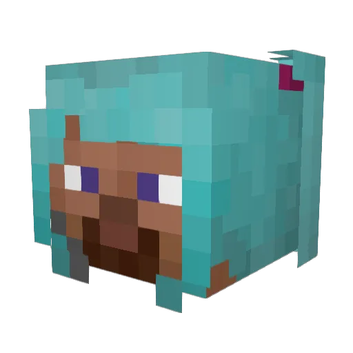 kadaiyare Minecraft avatar head, 3D render