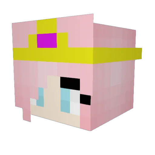 kadajins Minecraft avatar head, 3D render