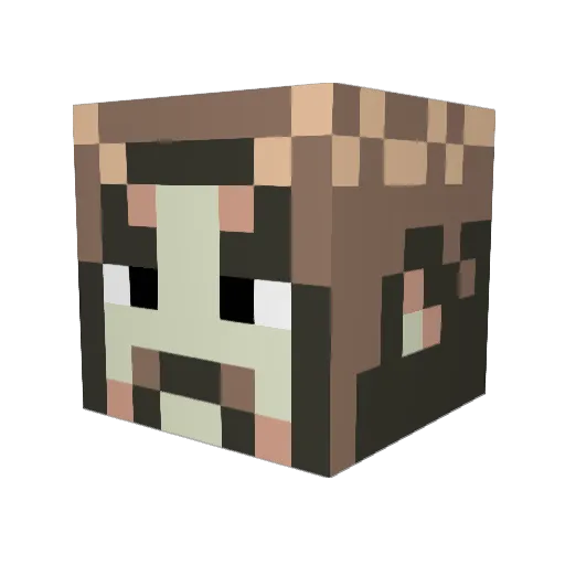 kadaken1 Minecraft avatar head, 3D render