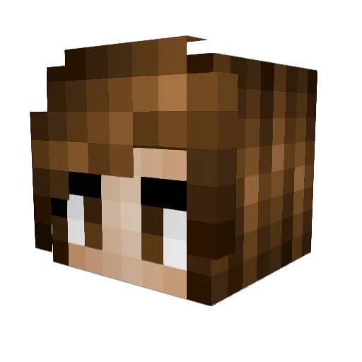 kaddara Minecraft avatar head, 3D render