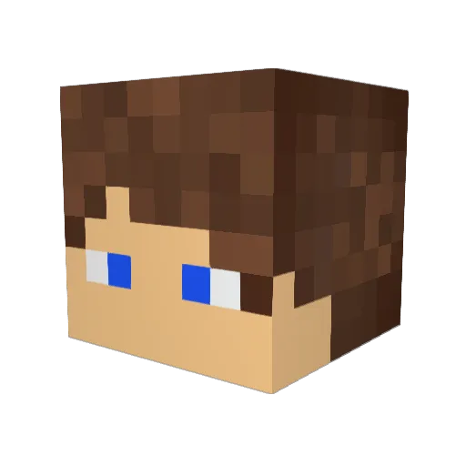 kadeCool035 Minecraft avatar head, 3D render