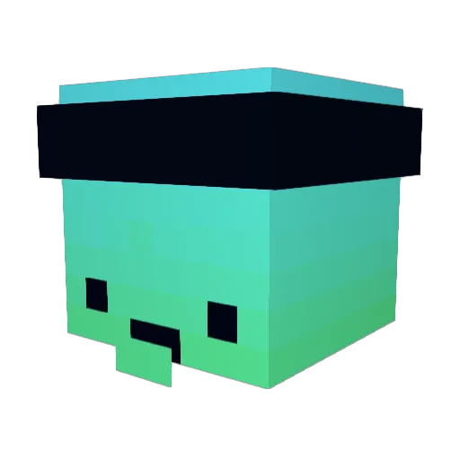 kade_hush Minecraft avatar head, 3D render