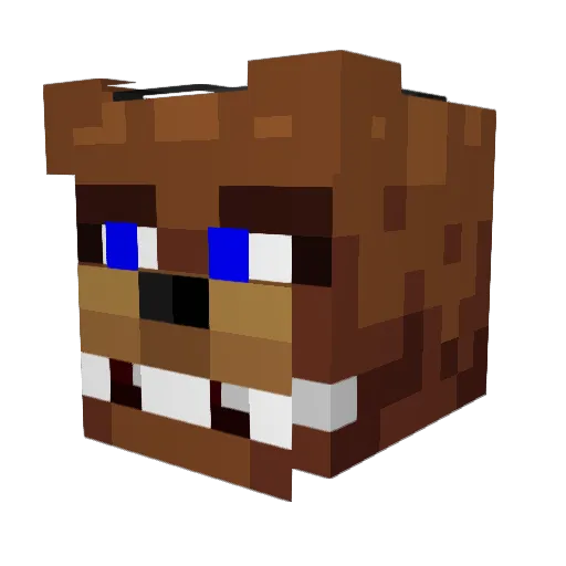 kade_tdm Minecraft avatar head, 3D render