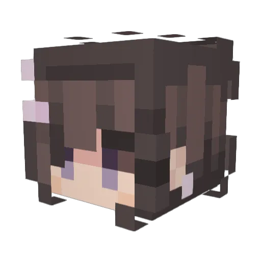 kadeila Minecraft avatar head, 3D render