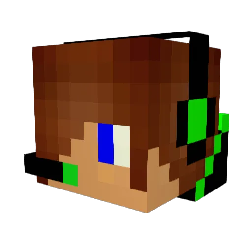 kadematt Minecraft avatar head, 3D render