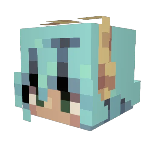kaden17 Minecraft avatar head, 3D render