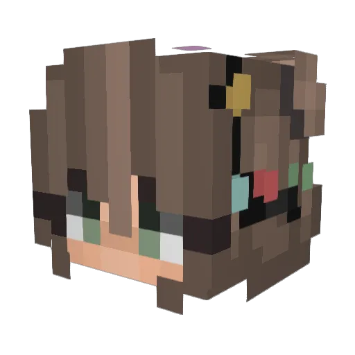 kadencota Minecraft avatar head, 3D render