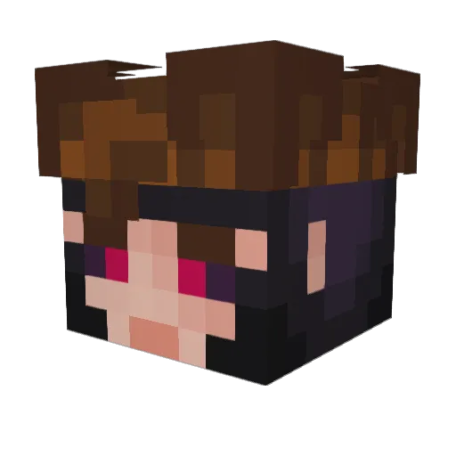 kadencrafter Minecraft avatar head, 3D render