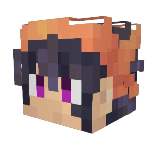 kadendroids Minecraft avatar head, 3D render