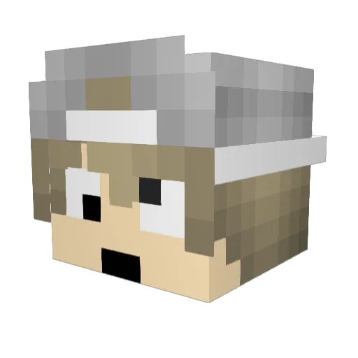 kadenkidcraft Minecraft avatar head, 3D render