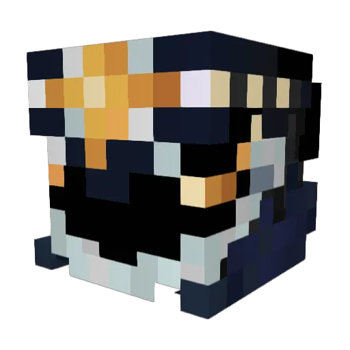 kaderrtot Minecraft avatar head, 3D render