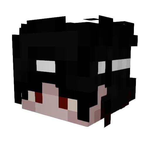 kadeshiiiChan Minecraft avatar head, 3D render