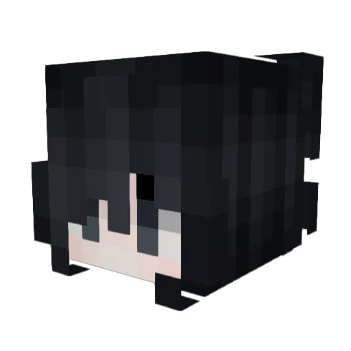 kadettin Minecraft avatar head, 3D render