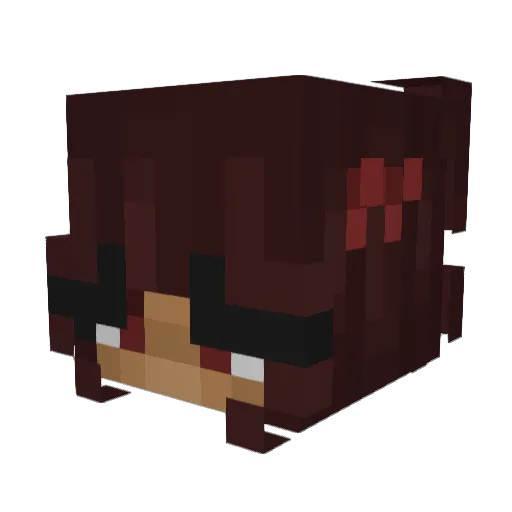 kadiatu Minecraft avatar head, 3D render