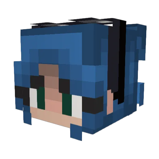 kadinbudukofte Minecraft avatar head, 3D render