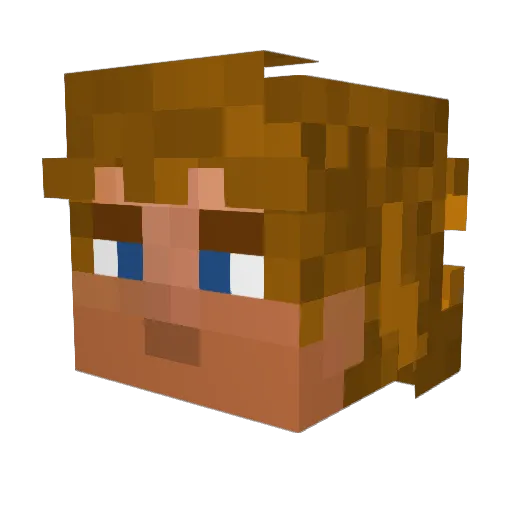 kadoochie_ Minecraft avatar head, 3D render
